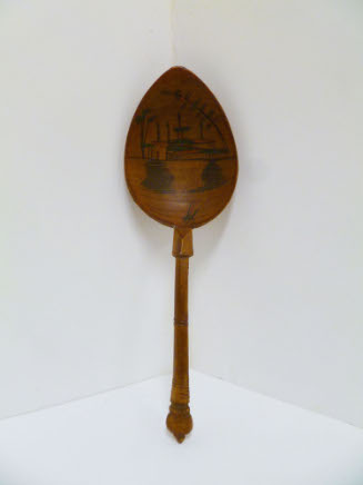 Spoon with decorated bowl