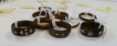 Tortoiseshell rings