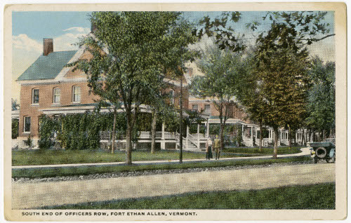 South End Officers Row, Fort Ethan Allen, Vermont