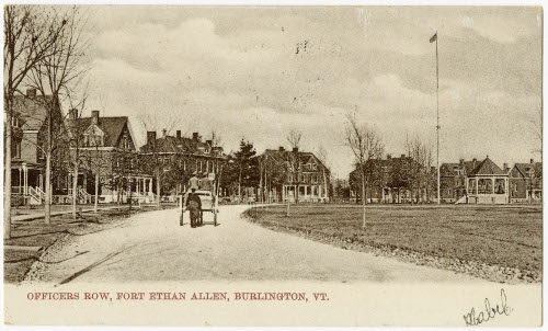 Officers row, Fort Ethan Allen, Burlington, VT.