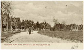Officers row, Fort Ethan Allen, Burlington, VT.