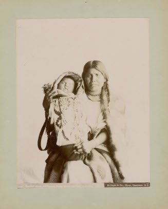 Blackfoot Mother and child at Gleichen, N.W.T.