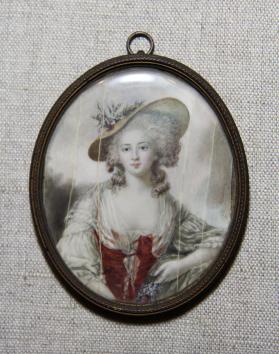 Portrait of a Woman in a Straw Hat