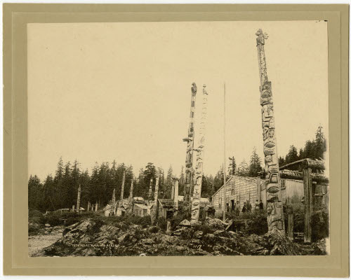 Totems at Kasa-an Alaska
