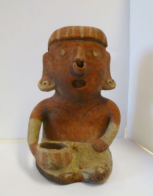 Seated figure