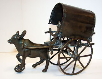Toy ox cart
