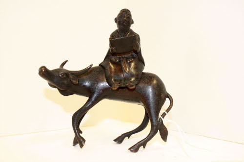 Scribe on water buffalo