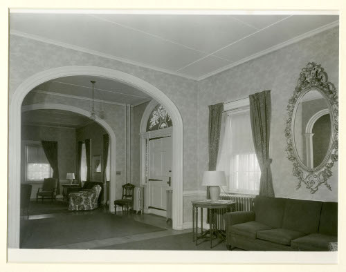 Chittenden County, Burl. Grassemount, Front Parlor and Hall