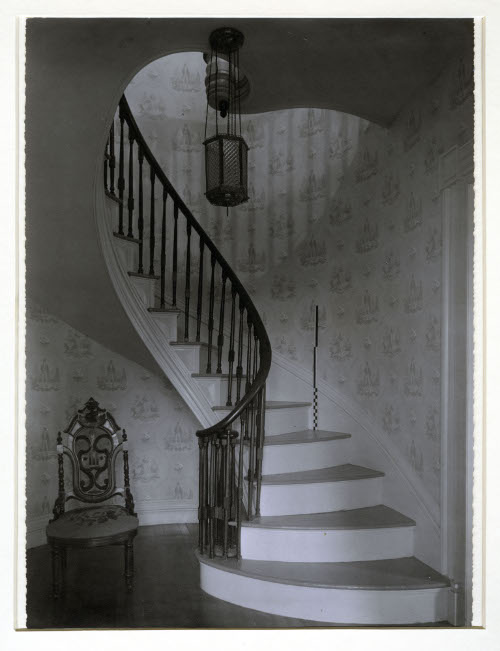 Ransom-Granger House, 1807, Castleton, Rutland, W.P.A. neg. Stairway