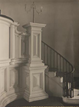 Rutland County, Castleton Congregational Church, 1833 Pulpit Stairs