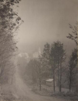 Marlboro, Windham County, The village from the E., in fog The Ghost Village