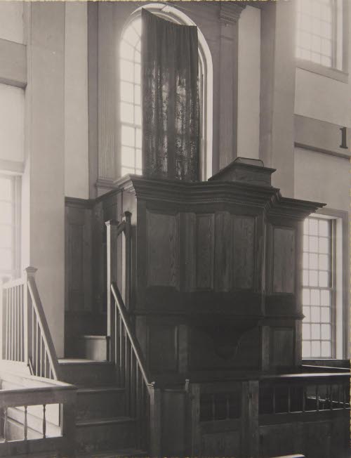 Rockingham Meeting House -- Pulpit Windham County