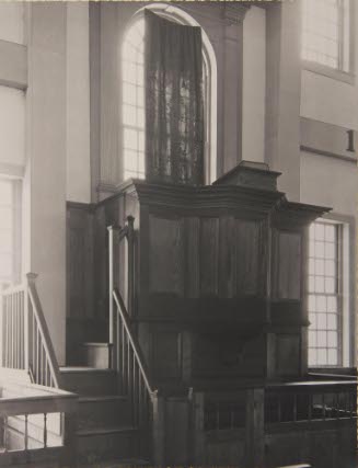 Rockingham Meeting House -- Pulpit Windham County