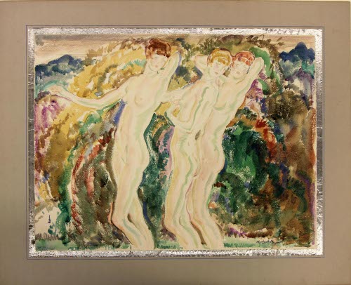 Three Nudes in a Landscape